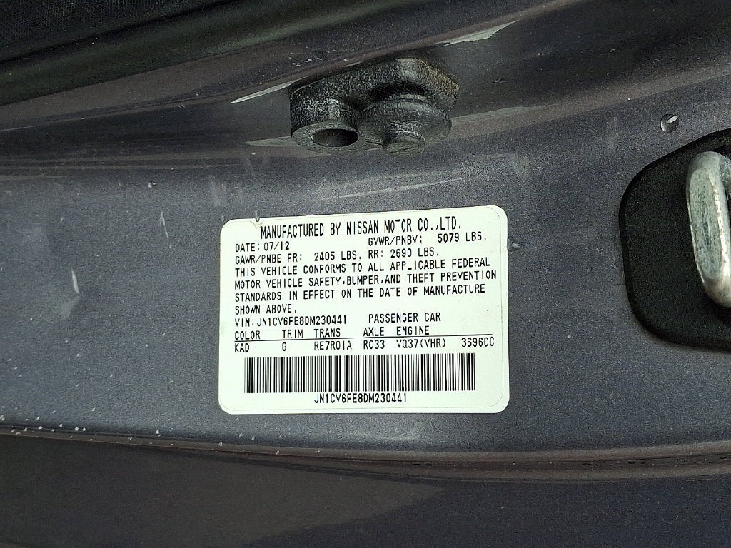 2013 INFINITI G37 Convertible Base