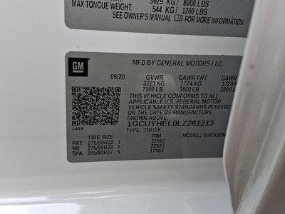 2020 Chevrolet Silverado 1500 Crew Cab Short Box 4-Wheel Drive High Country