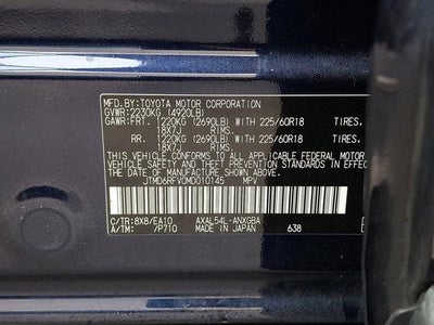 2021 Toyota RAV4 Hybrid Limited AWD (Natl)