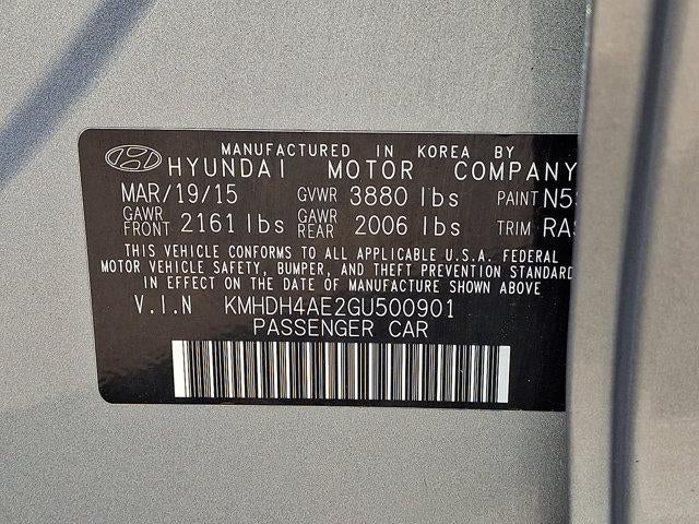 2016 Hyundai ELANTRA 4dr Sdn Auto SE