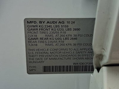 2025 Audi Q3 S line Premium 45 TFSI quattro