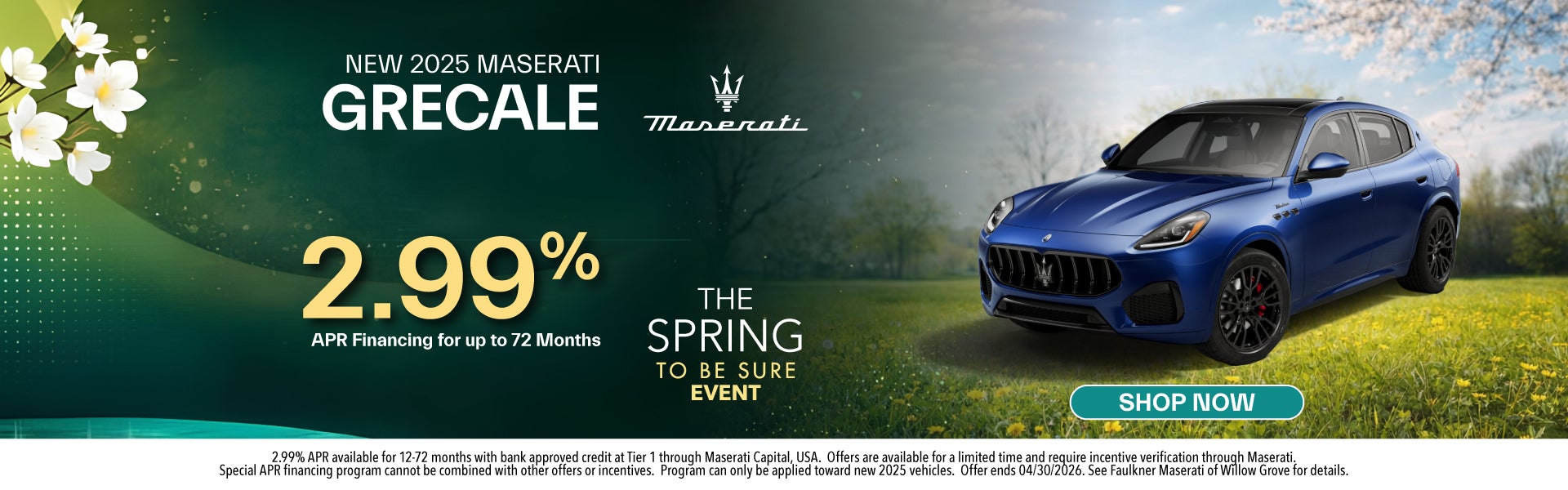 New 2025 Maserati Grecale APR Offer