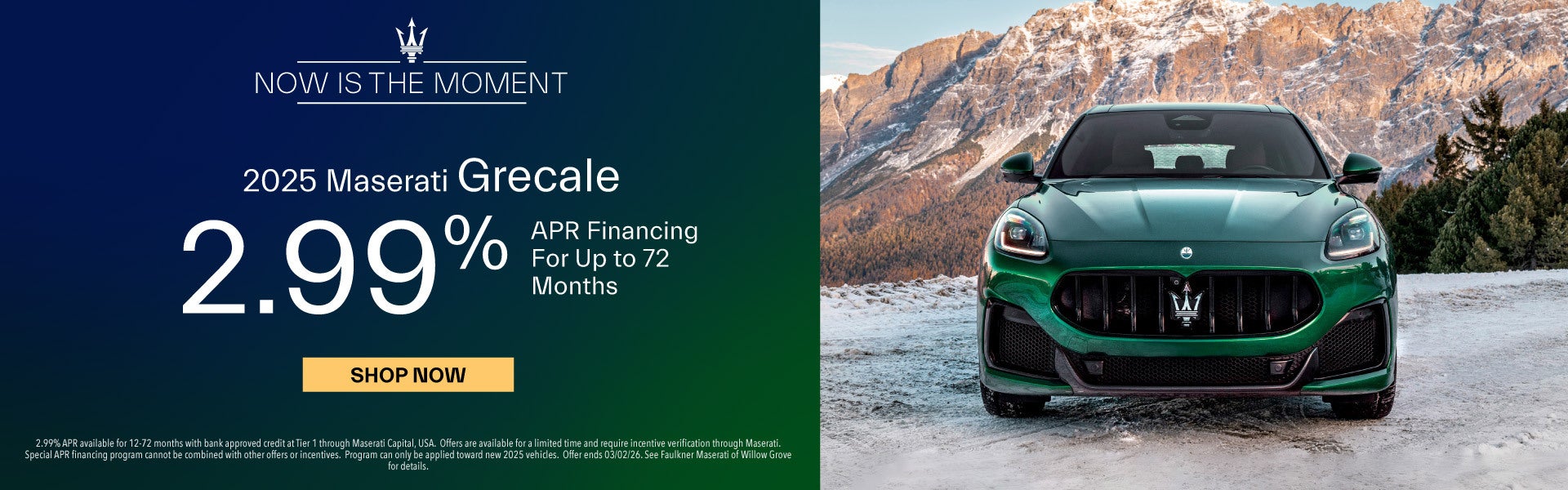New 2025 Maserati Grecale APR Offer