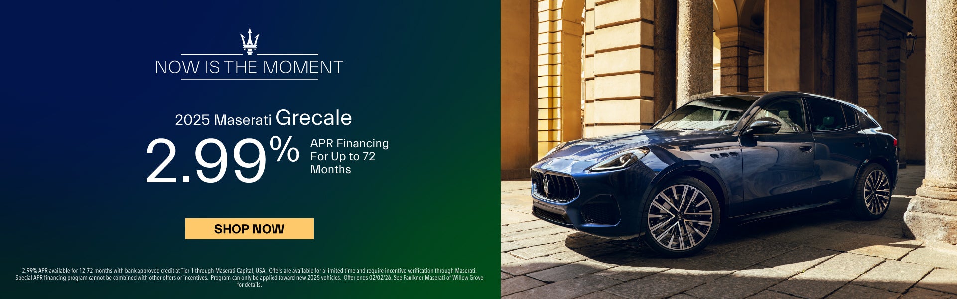New 2025 Maserati Grecale APR Offer