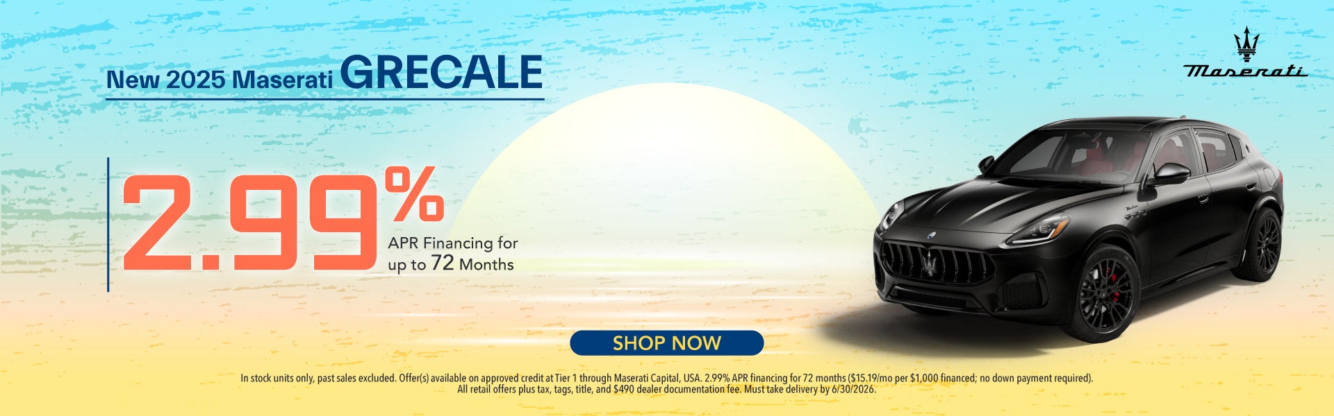 New 2025 Maserati Grecale APR Offer