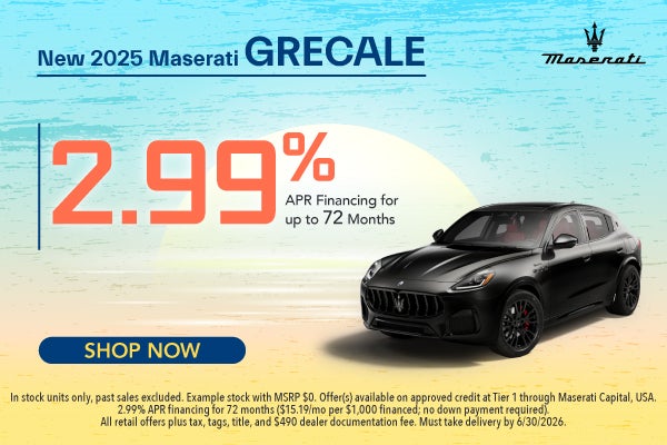 New 2025 Maserati Grecale APR Offer