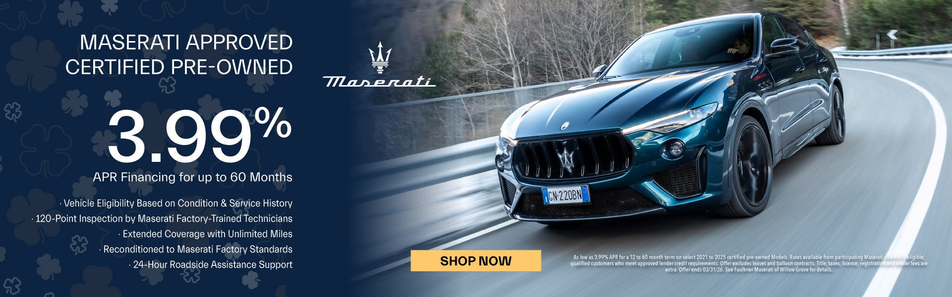 Maserati Approved Certified Pre-Owned