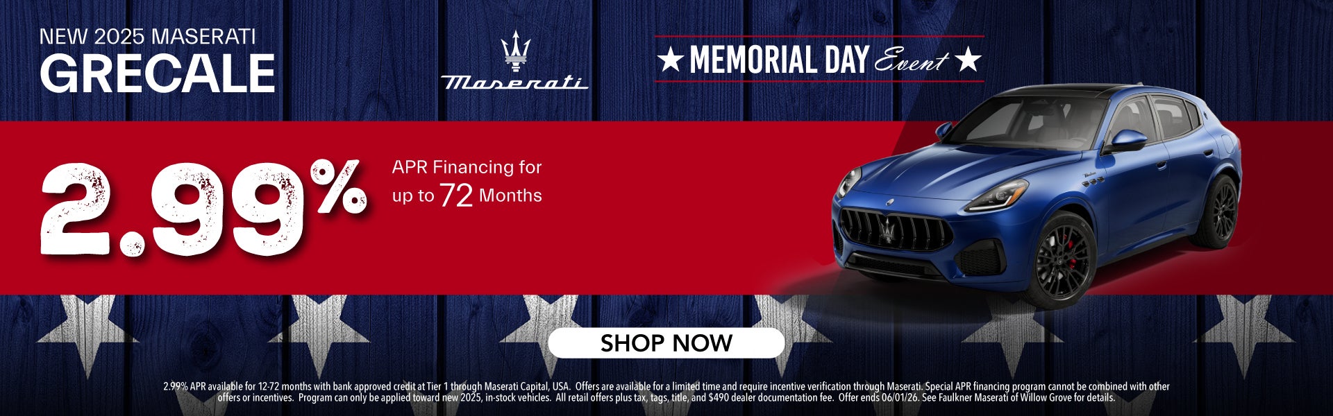 New 2025 Maserati Grecale APR Offer