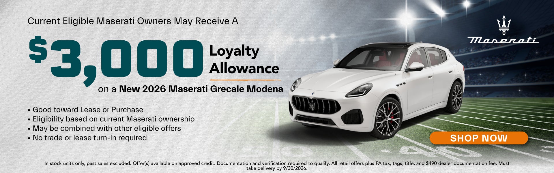 $3,000 Loyalty Allowance
