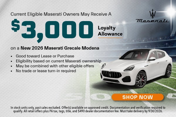 $3,000 Loyalty Allowance